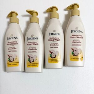 4 Jergens Moisturizing Hand Wash Limited Edition Enriching Shea Butter 8.45 oz